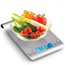Báscula digital de cocina con termómetro, temporizador y función TARA