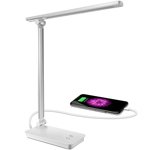 Lámpara led táctil con batería, temporizador y USB para carga de móvil