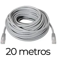 20 metros cable de red UTP CAT5E - soporta hasta 1 Gigabit