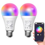 2 Bombillas LED WiFi RGB - 9W 810lm - control por APP / Alexa / Google Home
