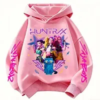 Sudadera Kpop Demon Hunters con capucha para niños