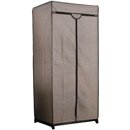 Armario de tela con estructura metálica y cierre de cremallera