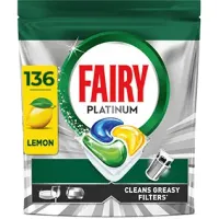 136 cápsulas Fairy Platinum lavavajillas con abrillantador