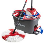 Vileda Turbo - escurrido con pedal - fregona lavable - palo telescópico