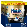240 dosis Finish Ultimate PLUS - eficaz en ciclos cortos
