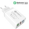 cargador triple usb quick charge