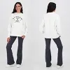 Chándal Up de felpa para mujer - sudadera y pantalón acampanado