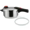 Olla a presión 4L AmazonBasics acero - apta para inducción