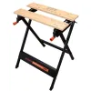 Banco de trabajo plegable Black + Decker  - resiste 160kg - mordaza regulable