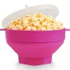 Palomitero de silicona plegable para cocinar palomitas en microondas