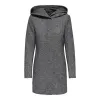 Abrigo largo Only con capucha para mujer