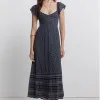 Vestido Sprigfield midi estampado