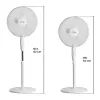 Ventilador de pie con base circular y altura ajustable