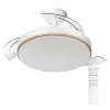 Lámpara  LED con ventilador de aspas retráctiles y mando