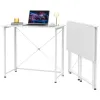 Escritorio plegable estable efecto madera 80x40x74cm