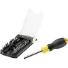 Destornillador Stanley con 33 puntas intercambiables