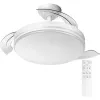 Lámpara  LED con ventilador de aspas retráctiles y mando
