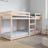 Litera de madera maciza para colchones de 80cm o 90cm x 190cm
