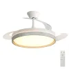 Lámpara  LED con ventilador de aspas retráctiles y mando