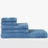 Pack de 5 toallas con tamaños para cara, cuerpo y baño