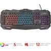 Teclado Trust GXT 840 retroiluminado multicolor con botones macro y antighosting