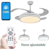 lampara ventilador con mando app