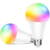 2 Bombillas LED WiFi RGB - control por APP / Alexa / Google Home 