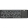 Teclado Trust theza inalámbrico retroiluminado con touchpad integrado -  batería recargable USB 