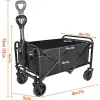 Carro con cesta plegable 60x40cm 100L - 4 ruedas