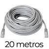 20 metros cable de red UTP CAT5E - soporta hasta 1 Gigabit