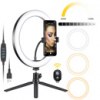 anillo luz 26cm 10 pulgadas con tripode
