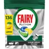 136 cápsulas Fairy Platinum lavavajillas con abrillantador